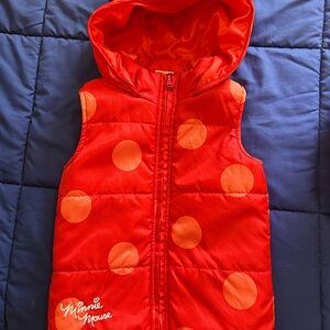 Red Puffer Vest for Kids